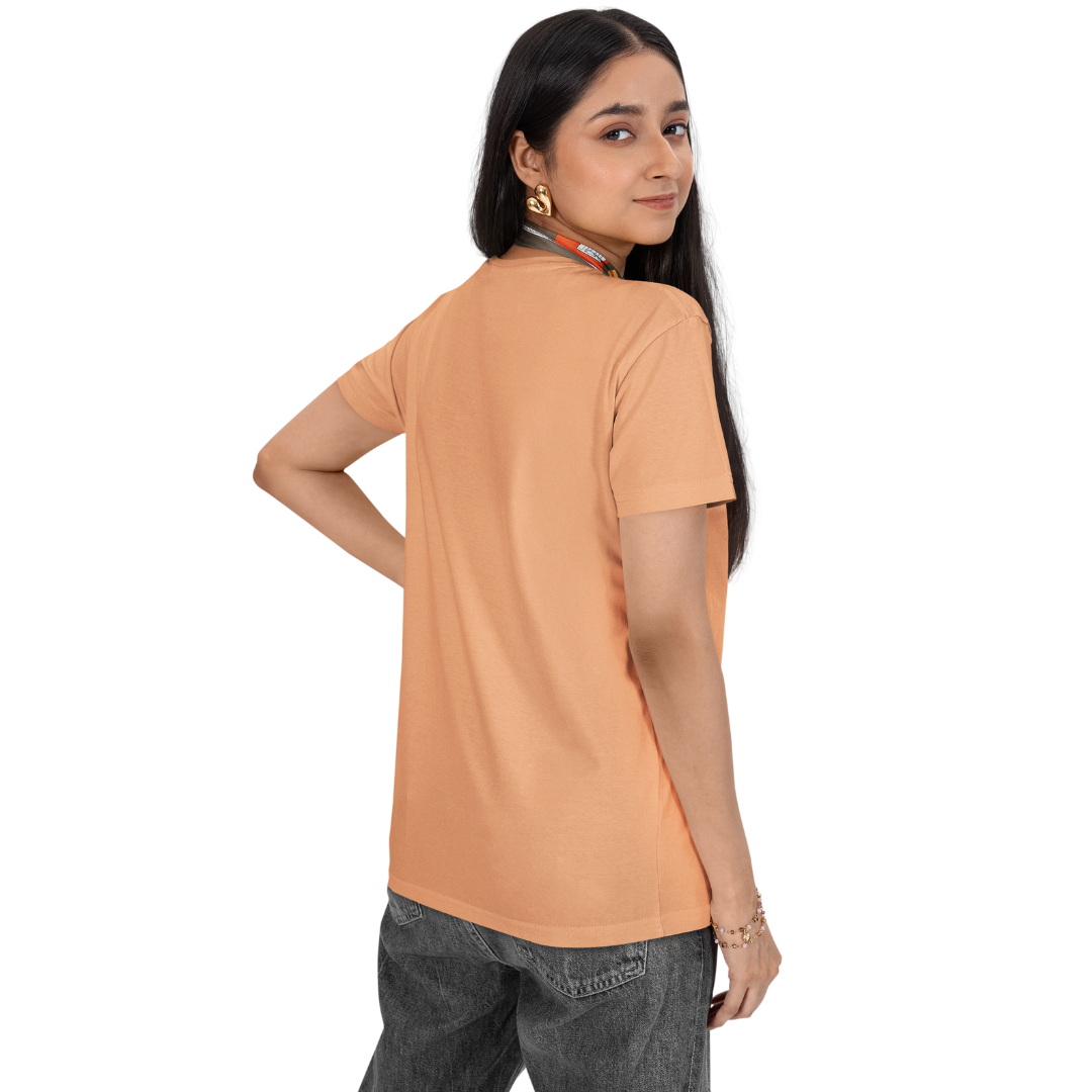 Flower Printed Half Sleeve T-shirt for Women