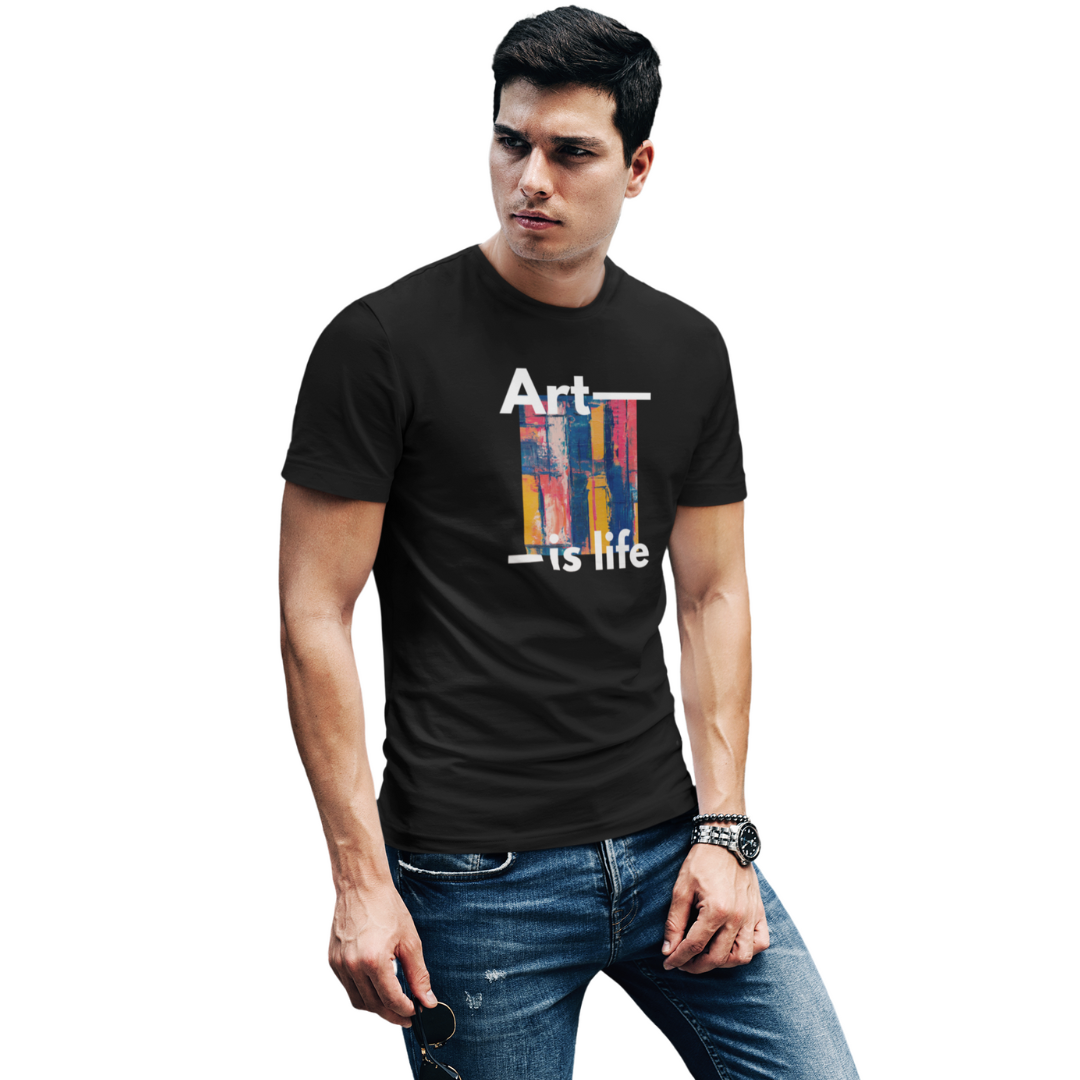Art is Life | Graphic Printed Unisex T-Shirt | Regular Fit | 100% Cotton