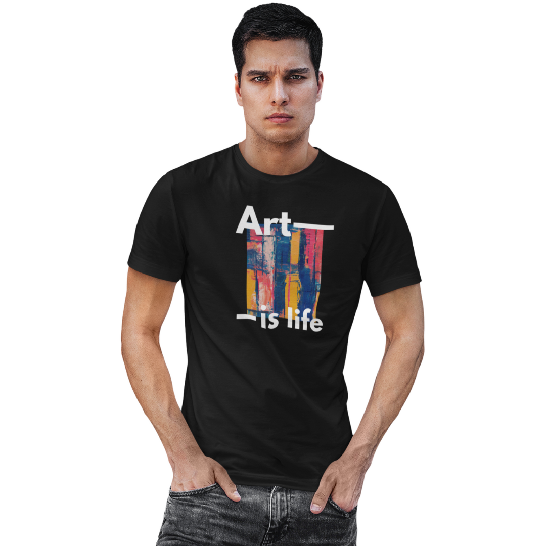 Art is Life | Graphic Printed Unisex T-Shirt | Regular Fit | 100% Cotton