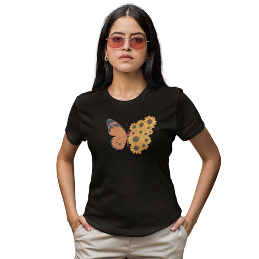 Butterfly Printed T-shirt for Women