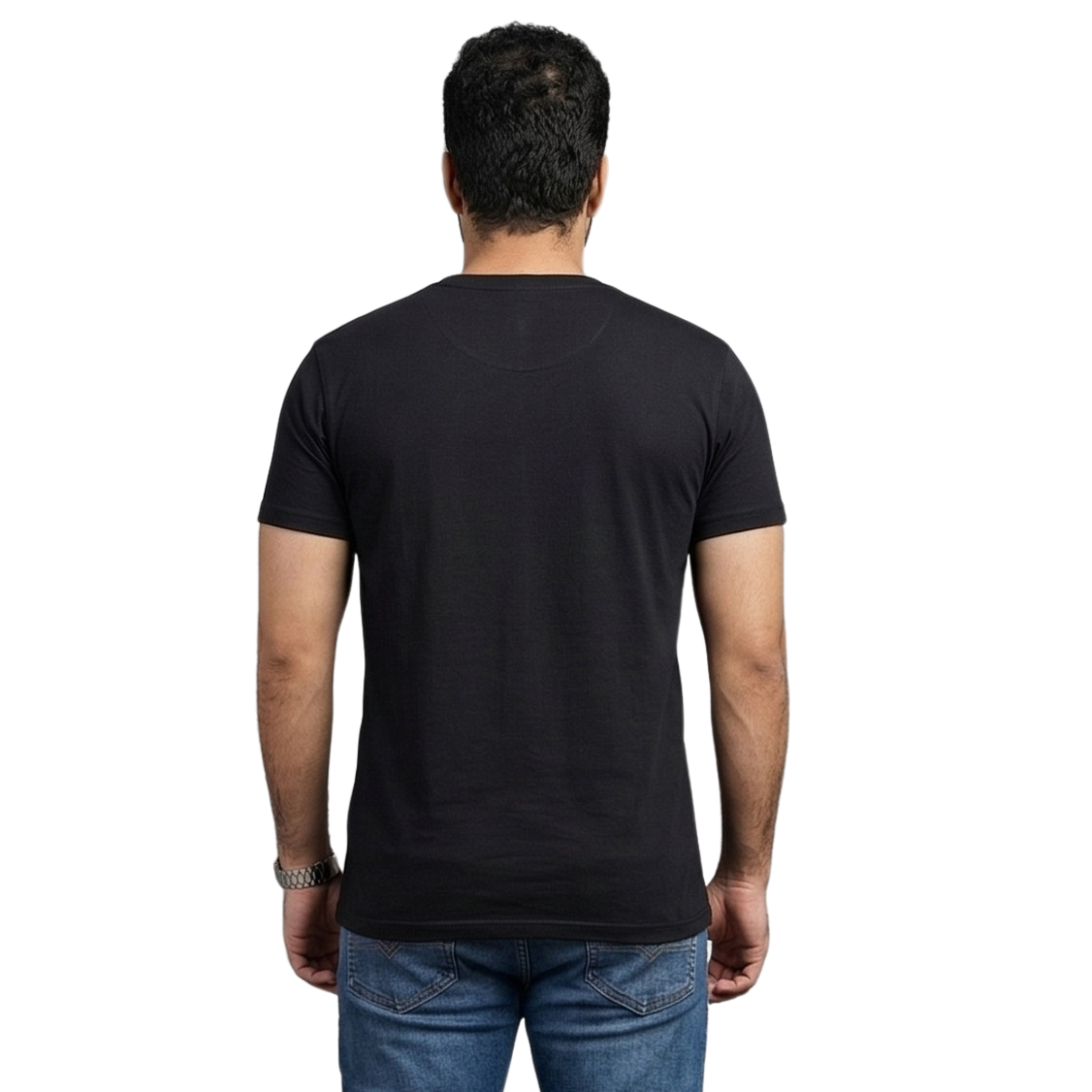 Chicemporia Luxe Solid Black T-Shirt | Premium Ultra-Soft Regular Fit