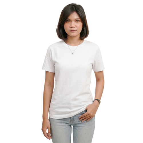 Chicemporia Couple T-Shirt Combo | Solid White Matching Tees for Men & Women (Pack of 2)