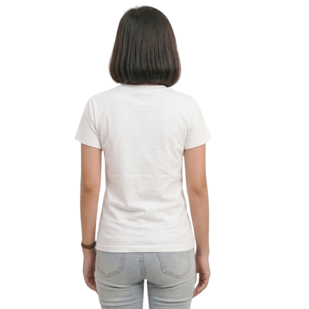 Chicemporia Couple T-Shirt Combo | Solid White Matching Tees for Men & Women (Pack of 2)