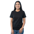 Chicemporia Women's Luxe Classic Black Ultra-Soft Regular Fit Tee
