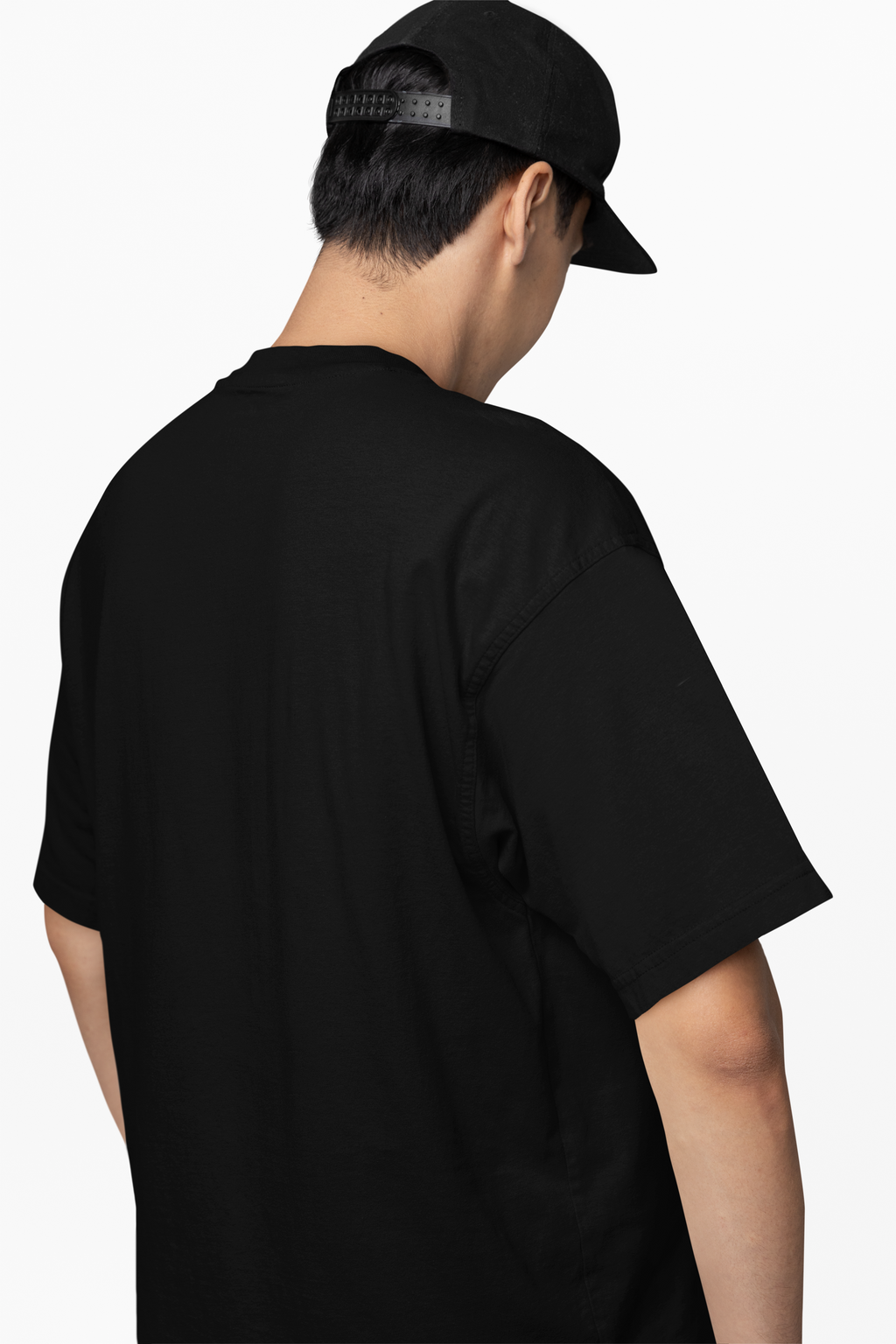 Chicemporia Oversized Unisex Black T-Shirt | Premium Cotton Drop Shoulder Tee