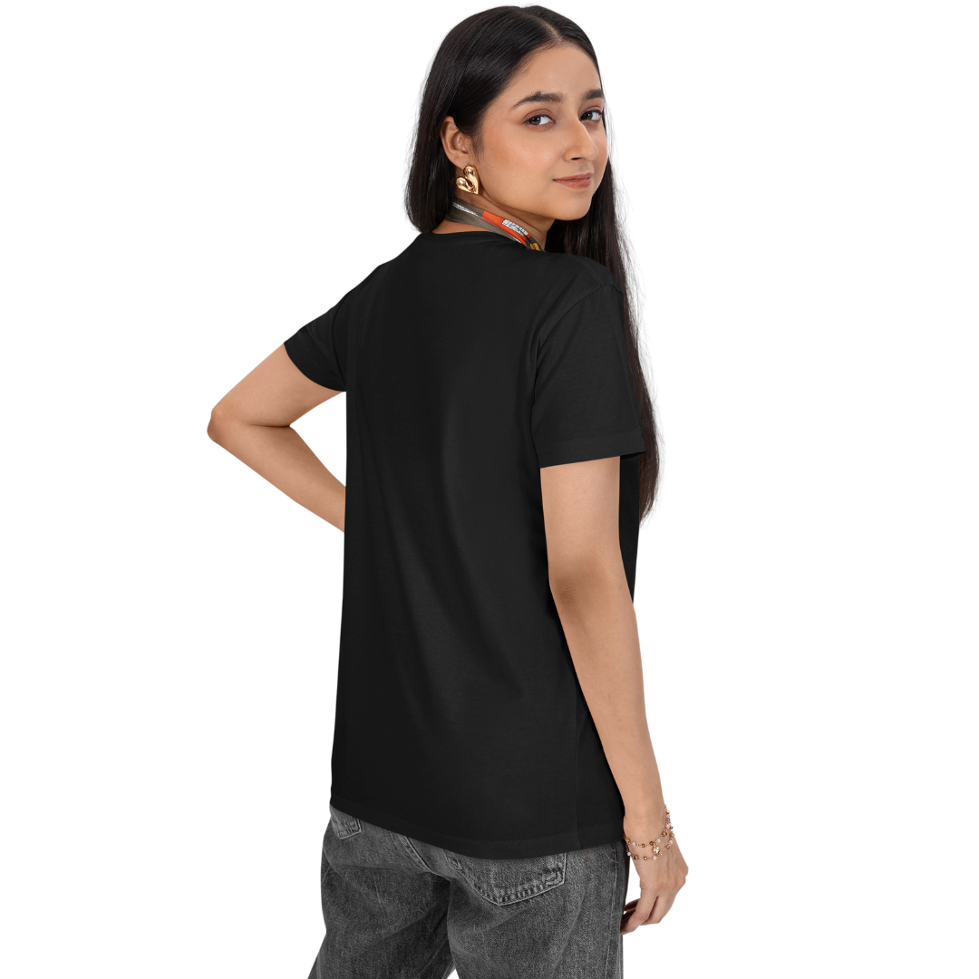 Flower Printed Half Sleeve T-shirt  for Women