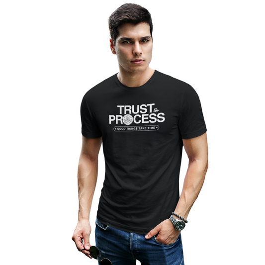 Trust the Process | Inspirational Graphic Printed Unisex T-Shirt | Regular Fit | 100% Cotton