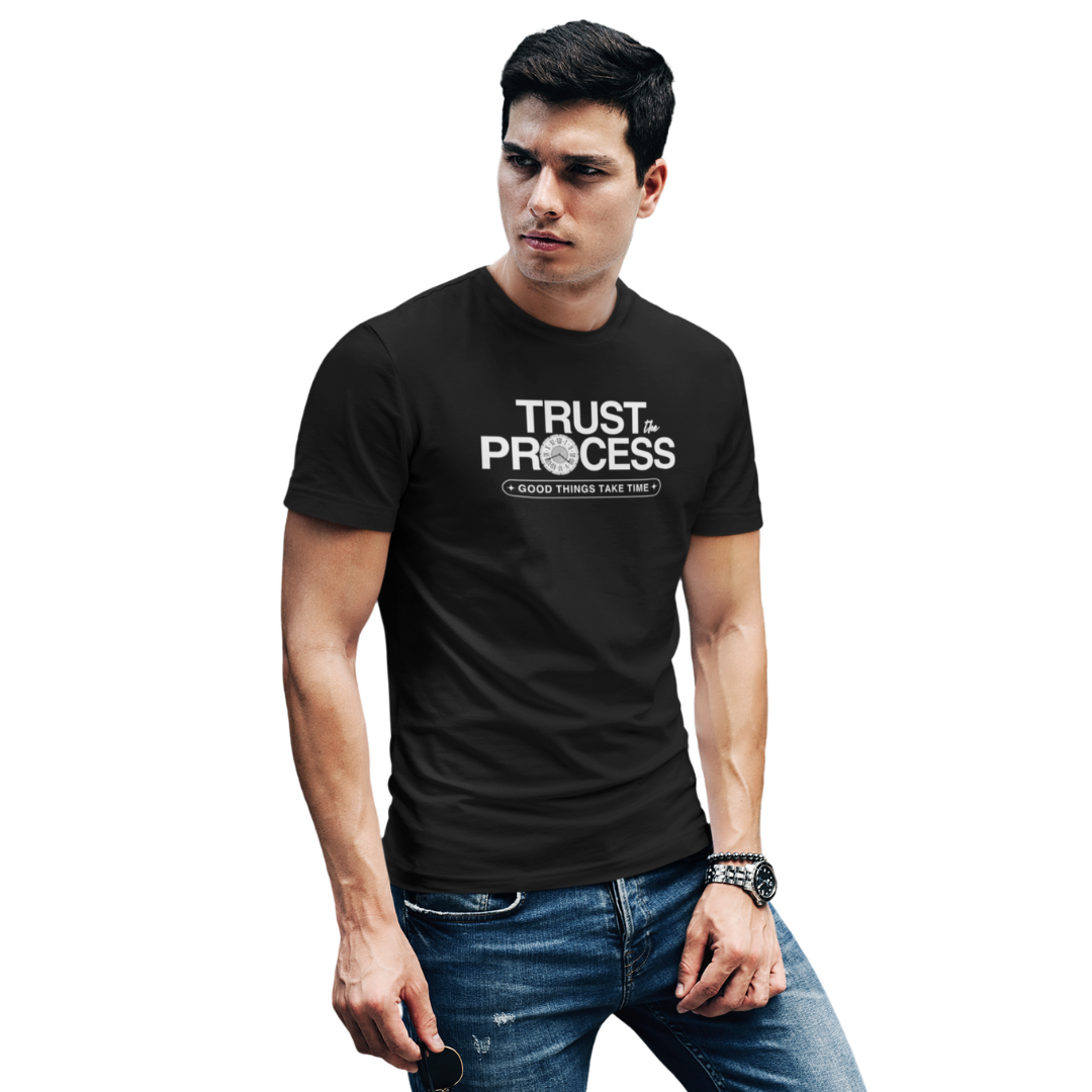 Trust the Process | Inspirational Graphic Printed Unisex T-Shirt | Regular Fit | 100% Cotton
